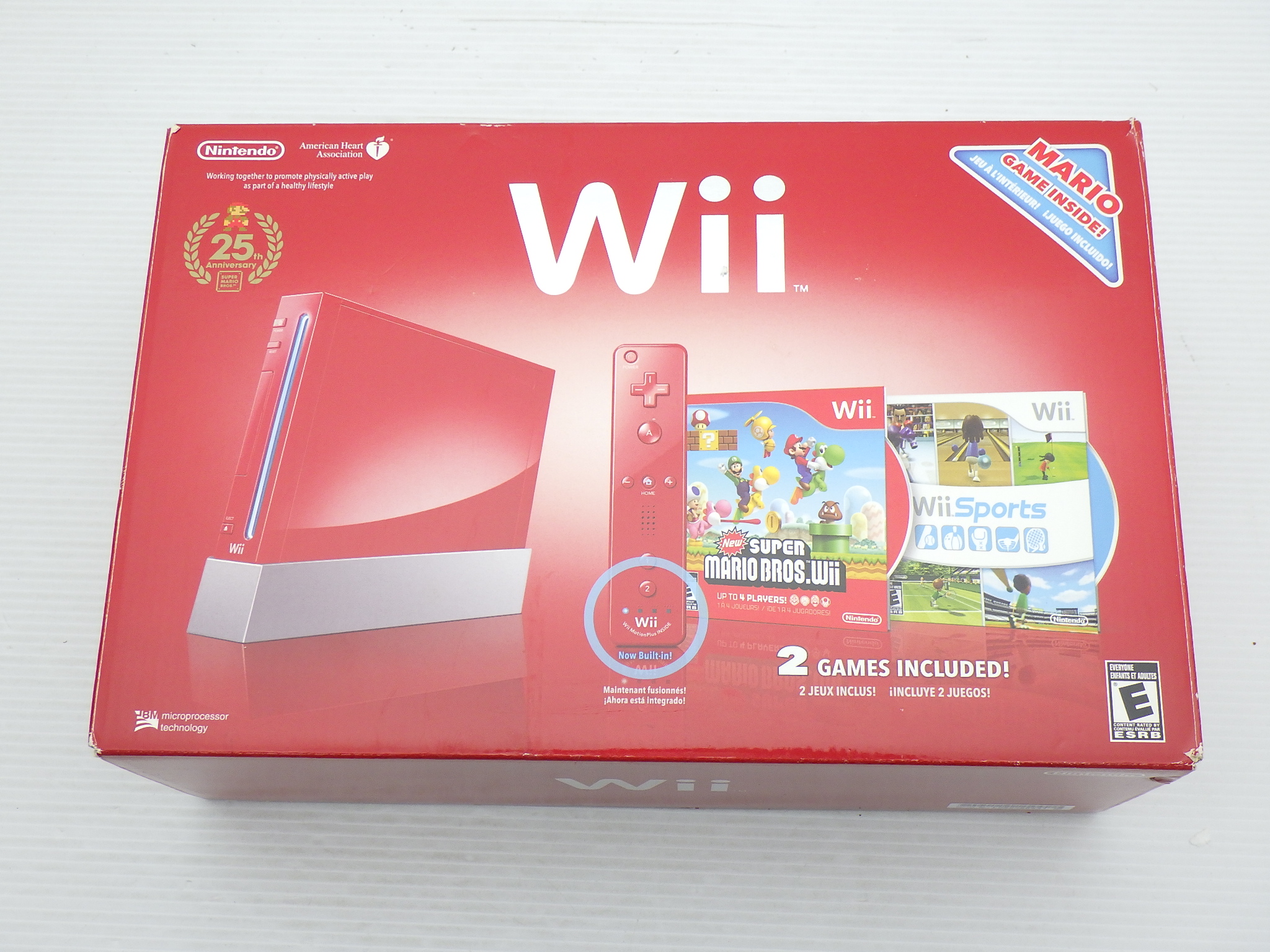 Wii本体 レッド スーパーマリオ25周年仕様 北米版