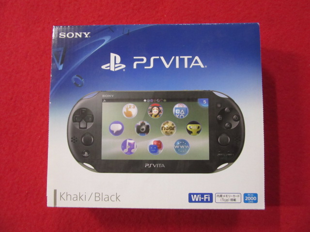 PlayStation Vita本体 Wi-Fiモデル（PCH-2000 ZA16 カーキ・ブラック）