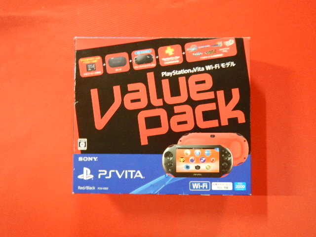 PlayStation Vita本体 （PCH-2000シリーズ） Wi-Fiモデル レッド/ブラック Value Pack(PSVITA本体・PCHJ-10021)