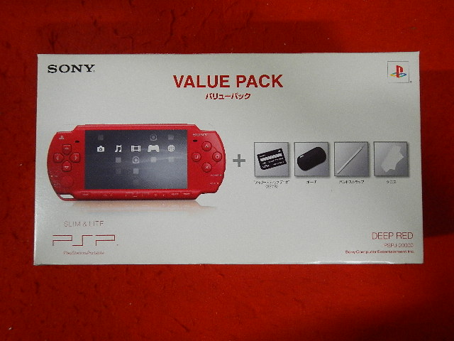 PSP-2000 ディープ・レッド バリューパック （PSP本体・PSP-2000DR）