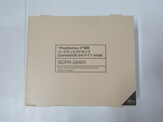 PS２専用ハードディスクドライブ（EXPANSION BAYタイプ40GB)