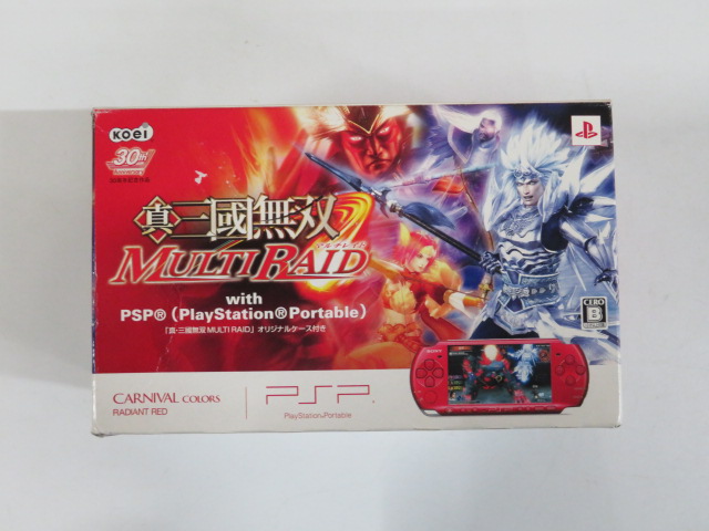 PSP本体 真・三國無双 MULTI RAID with PlayStation Portable（PSP-3000RR）