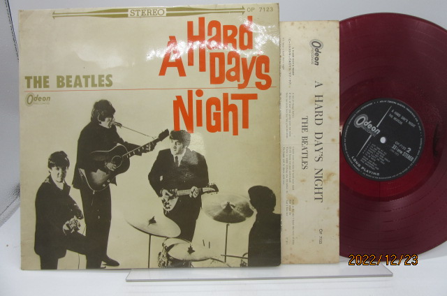 ライトニングボルト ビートルズ a hard days night LPレコード 赤盤