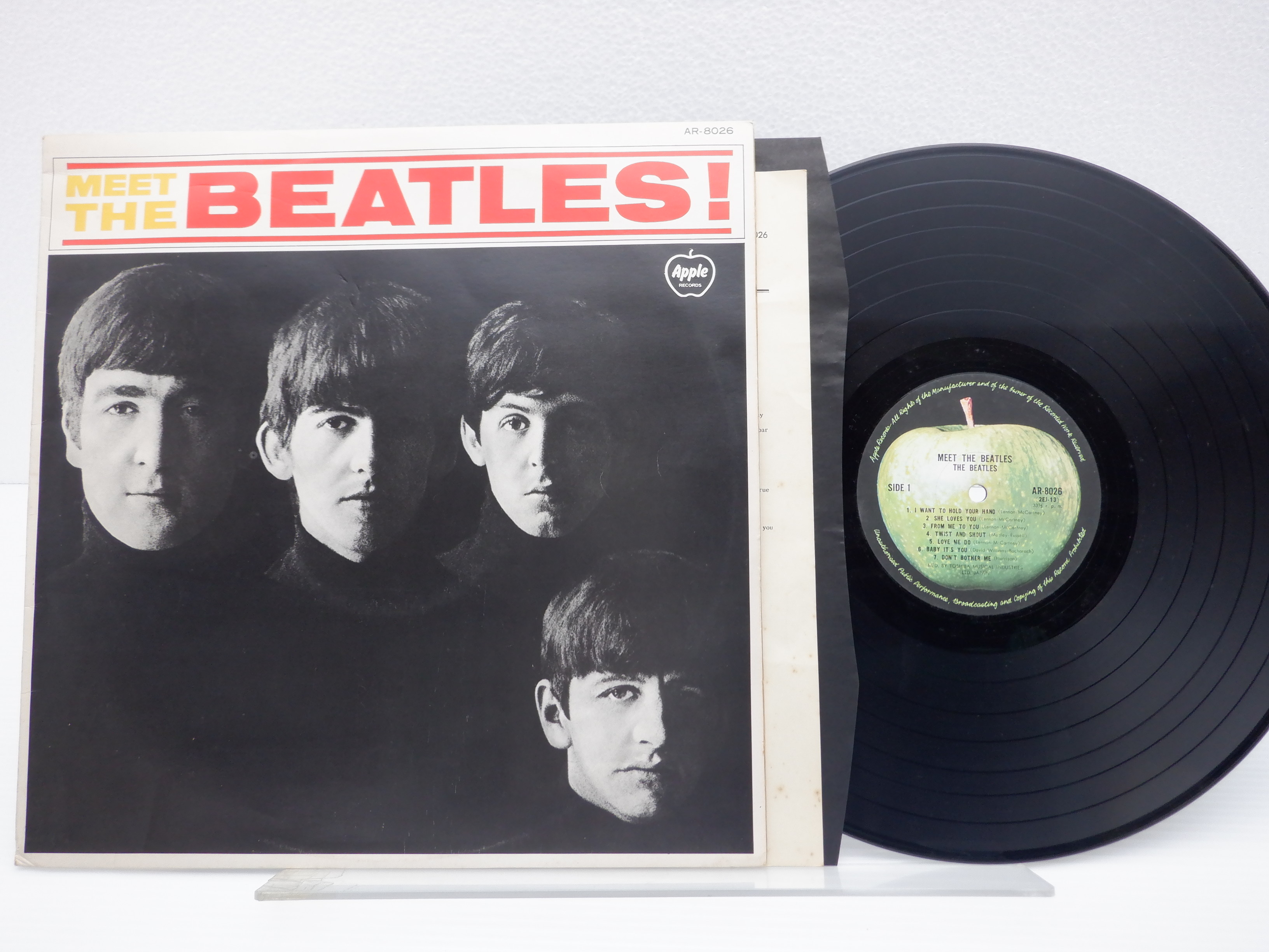 赤盤 BEATLES ビートルズ ミート・ザ・ビートルズ / レコード LP / AP 80011 丸帯 帯付き 希少 ROCK