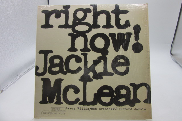 Jackie McLean「Right Now!」LP（12インチ）/Blue Note(BST 84215