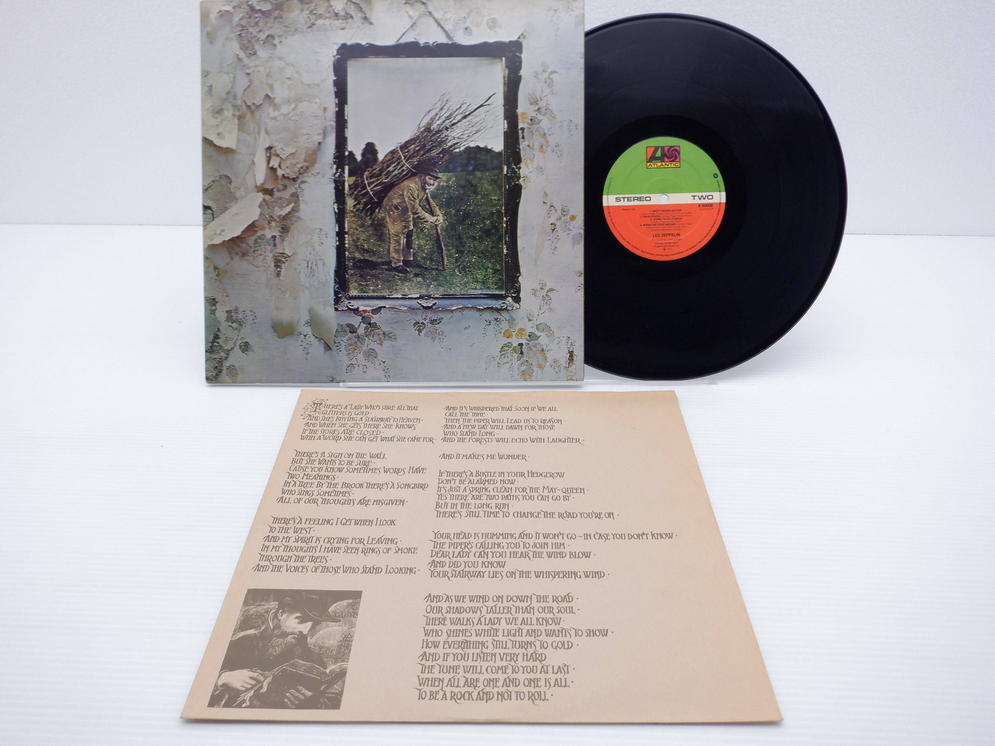 UK盤】Led Zeppelin(レッド・ツェッペリン)「Ⅳ」LP（12インチ 