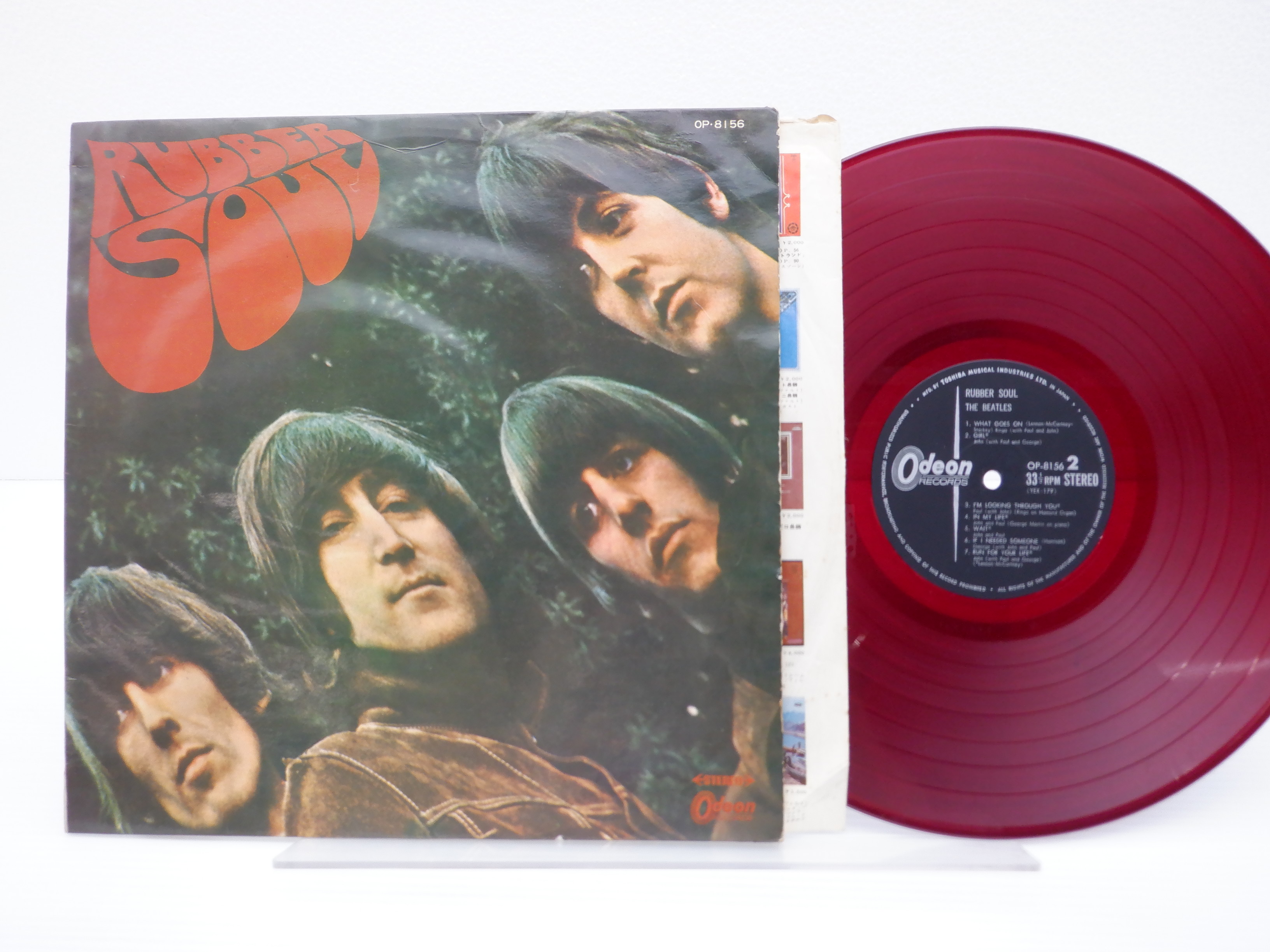 △ The Beatles ビートルズ RUBBER SOUL EAS-70135 赤盤 LP レコード