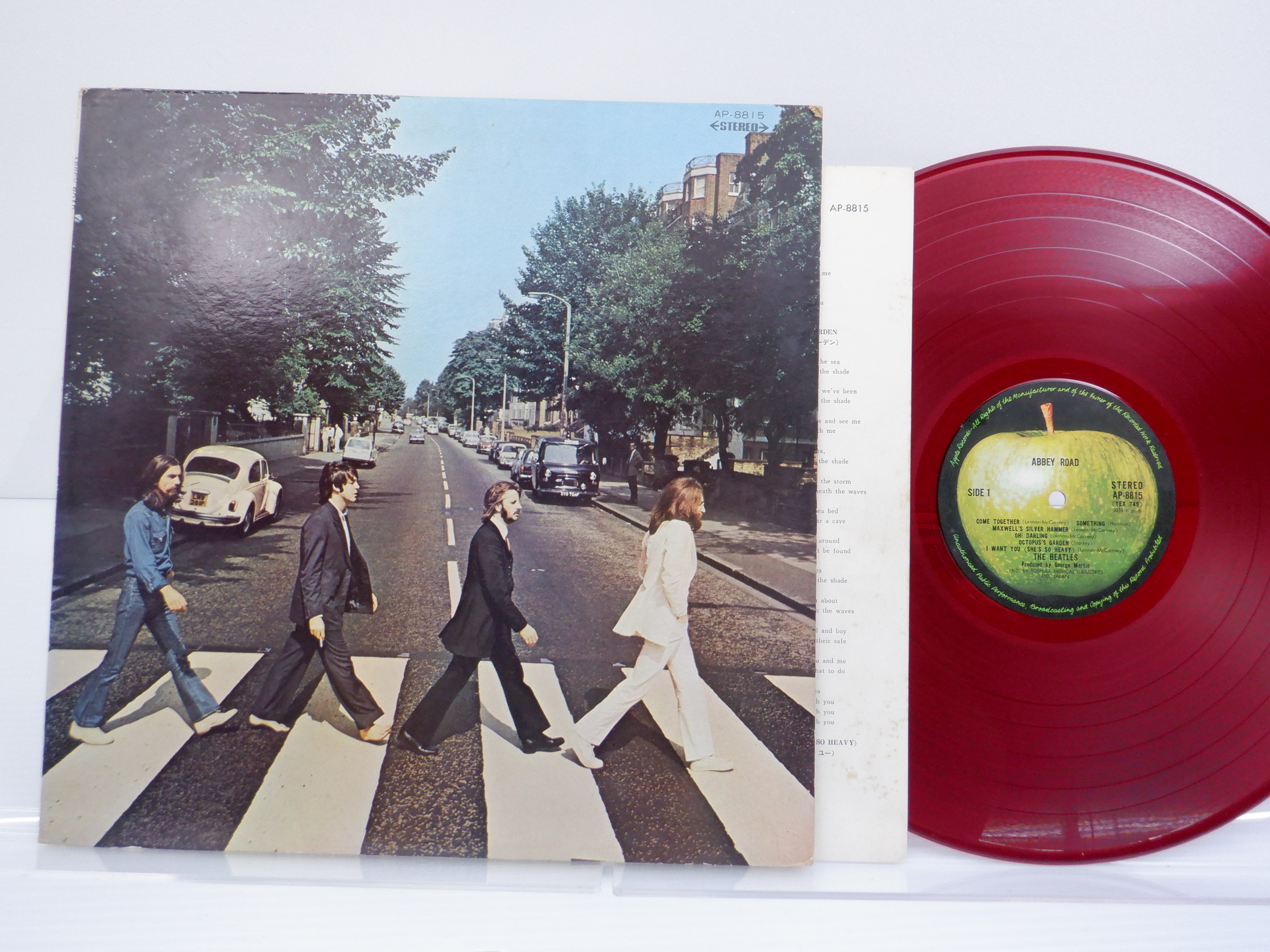 赤盤】The Beatles(ビートルズ)「Abbey Road(アビー・ロード)」LP（12
