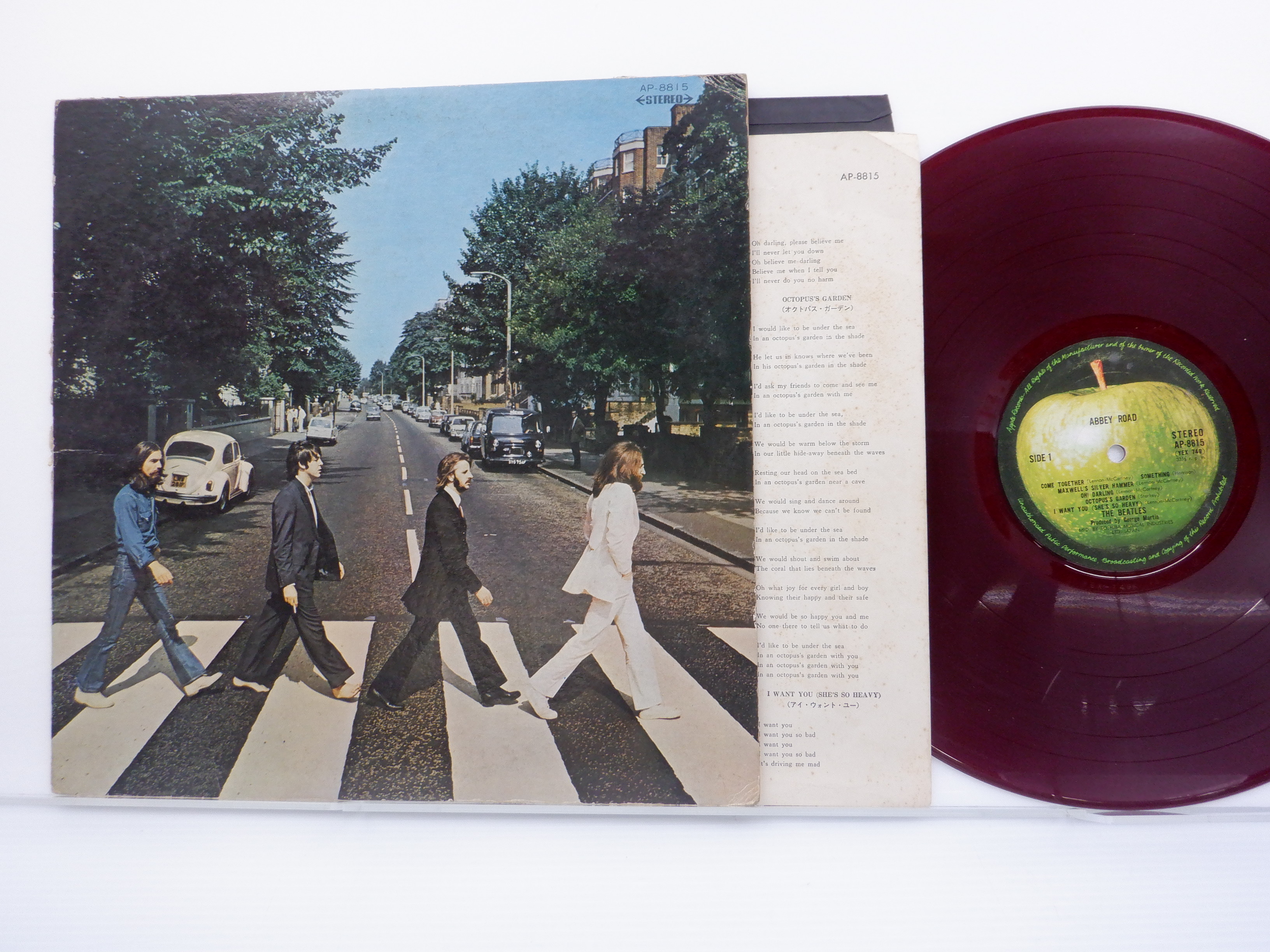 赤盤】The Beatles(ビートルズ)「Abbey Road(アビー・ロード)」LP（12