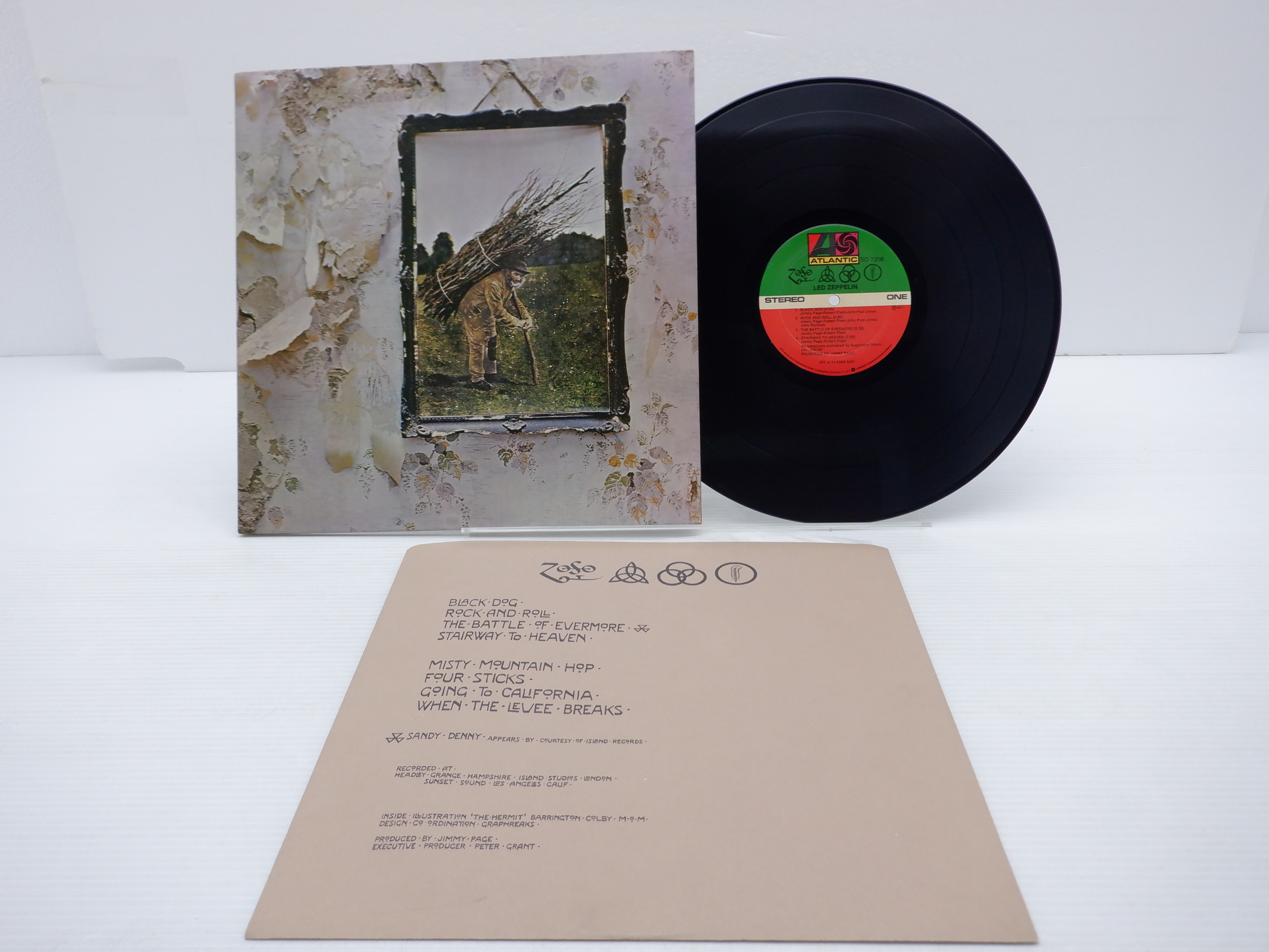 US盤】Led Zeppelin「Led Zeppelin Ⅳ(レッド・ツェッペリンIV)」LP