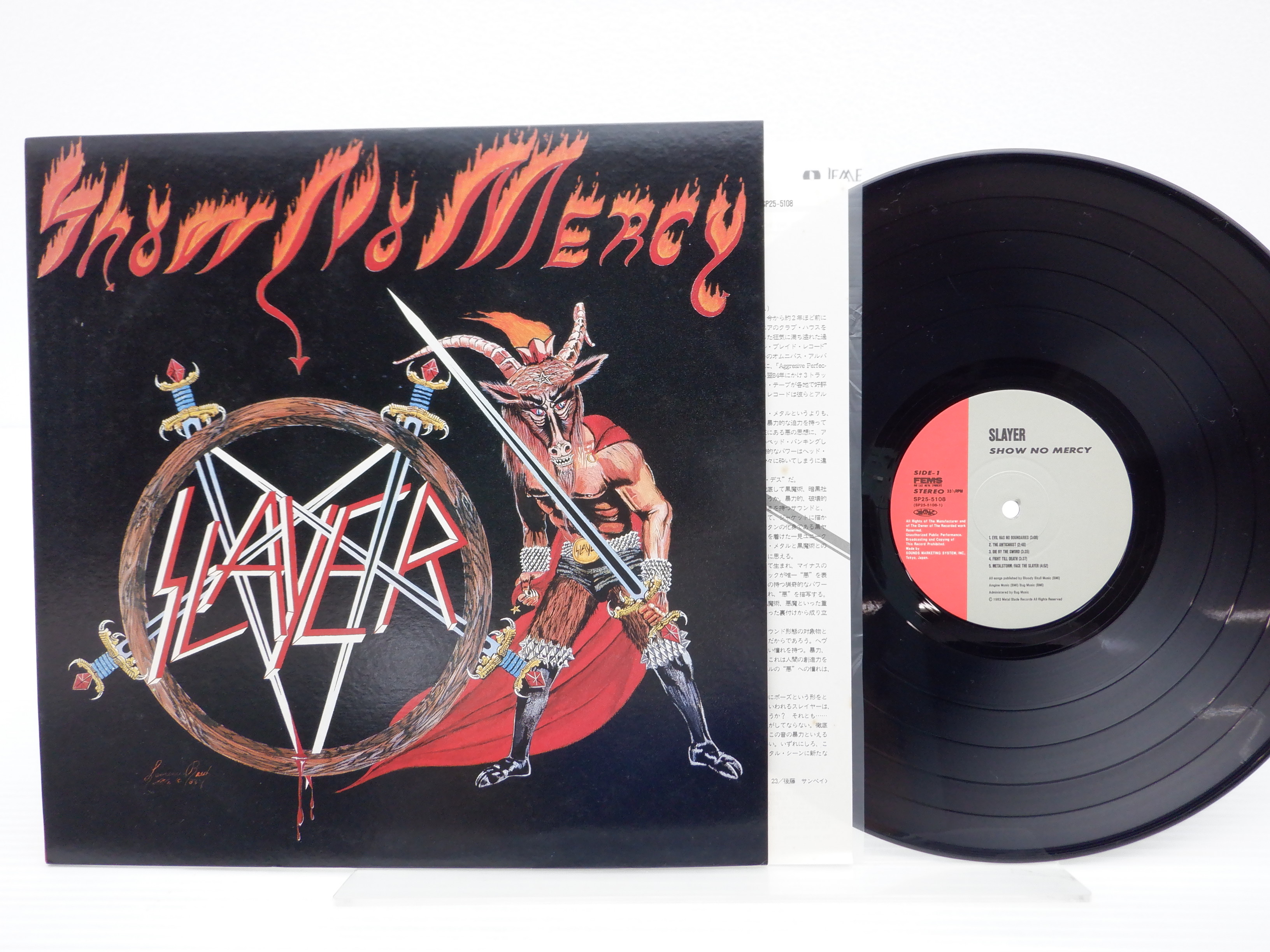 Slayer(スレイヤー)「Show No Mercy(ショー・ノー・マーシー)」LP（12