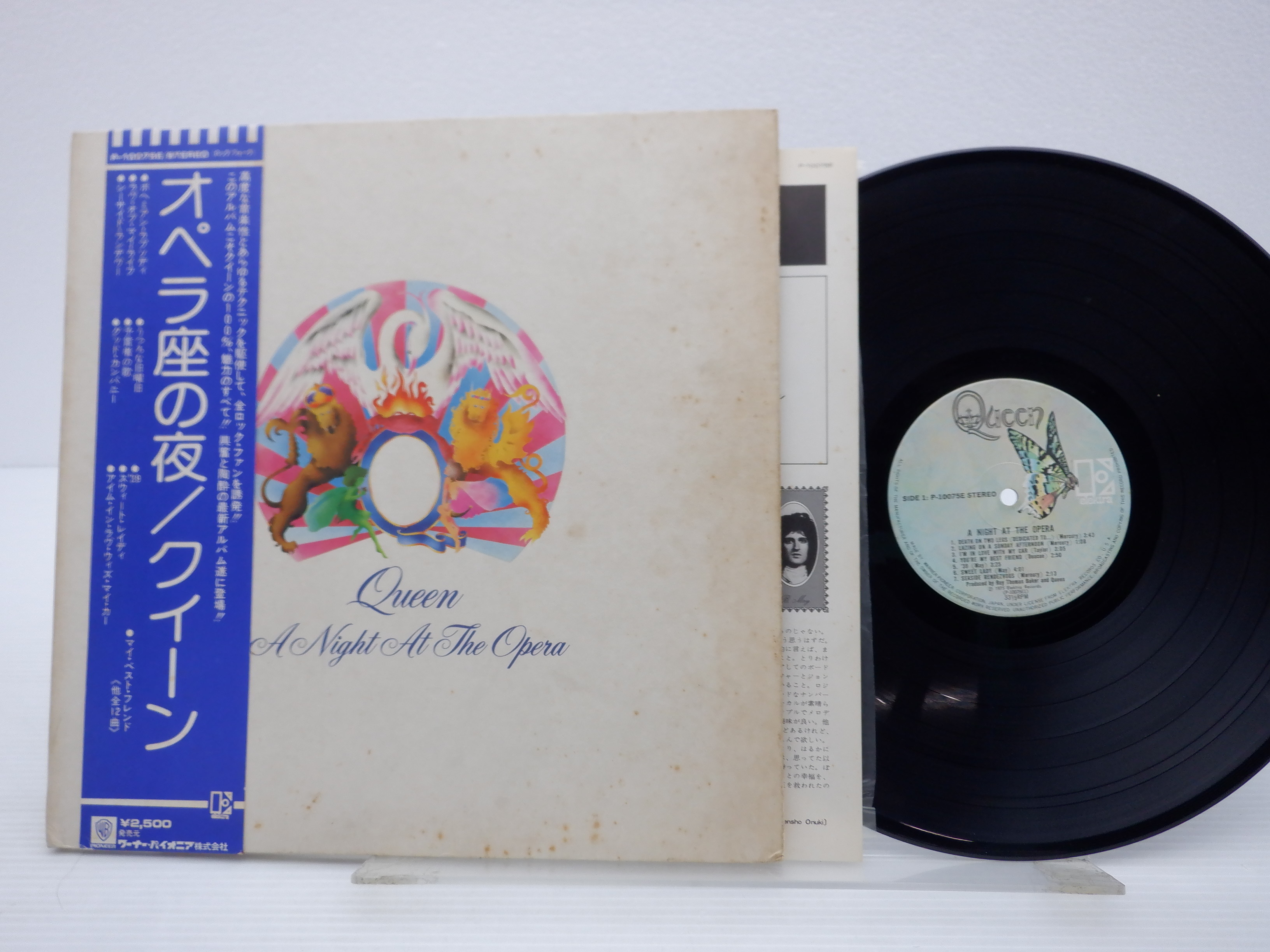 帯付】Queen(クイーン)「A Night At The Opera(オペラ座の夜)」LP（12