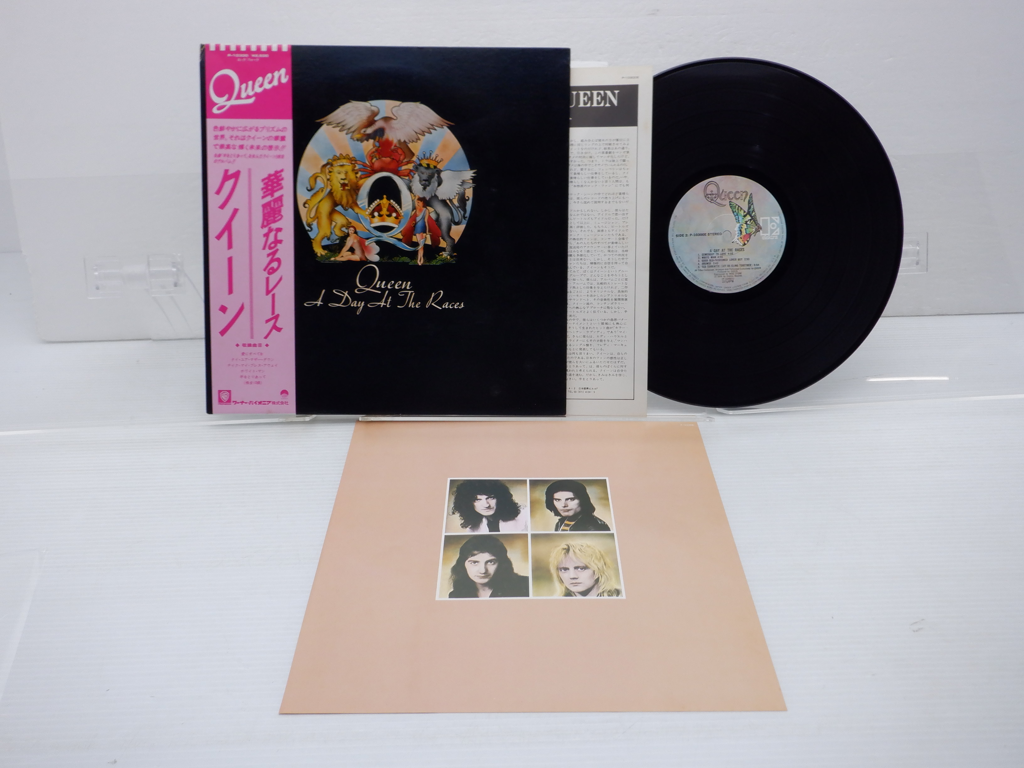 帯付】Queen(クイーン)「A Day At The Races(華麗なるレース )」LP（12インチ）/Elektra(P-10300E)/ロック－日本代購代Bid第一推介「Funbid」