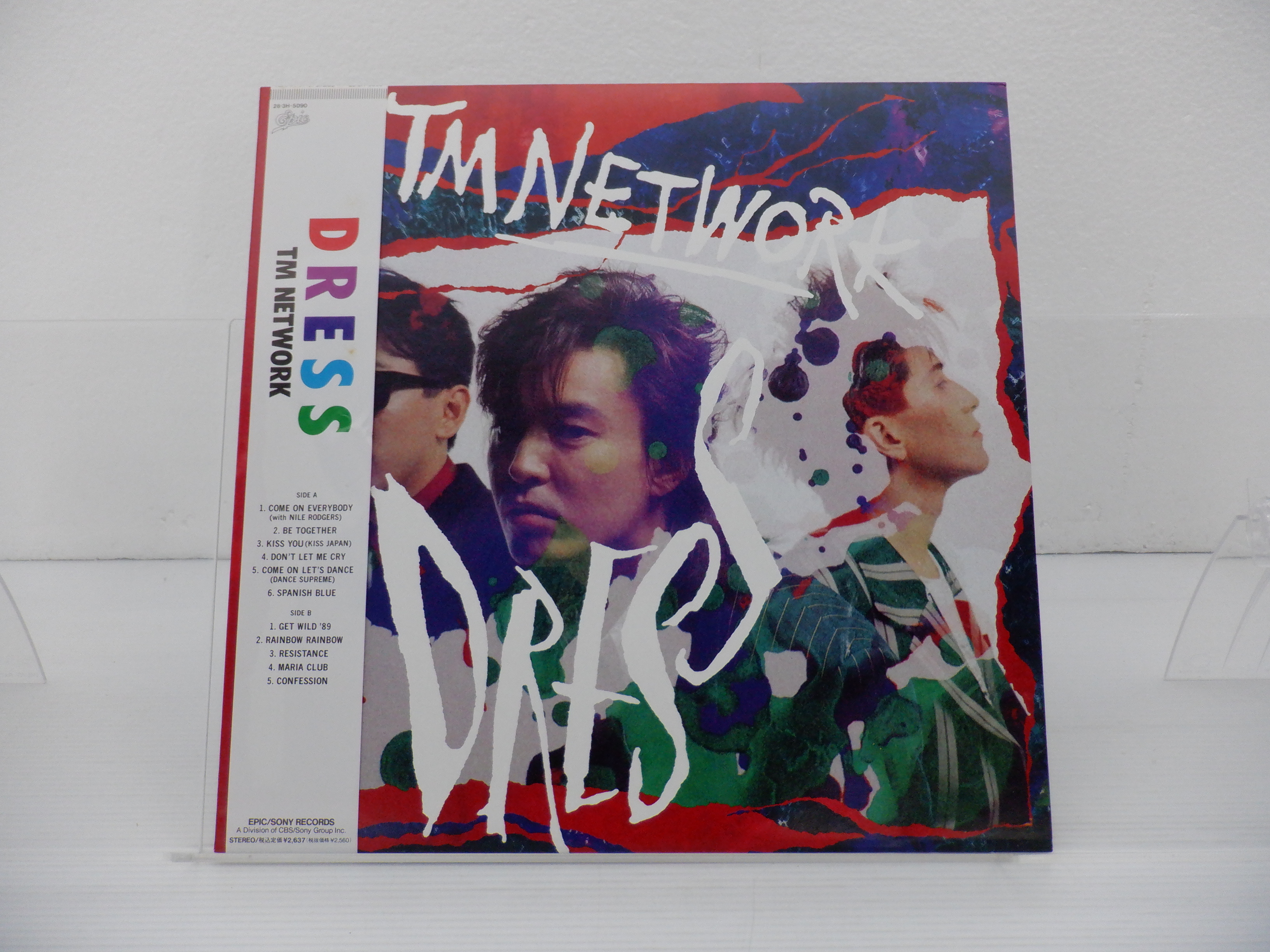 帯有】TM Network「Dress」LP（12インチ）/Epic(28-3H-5090)/邦楽